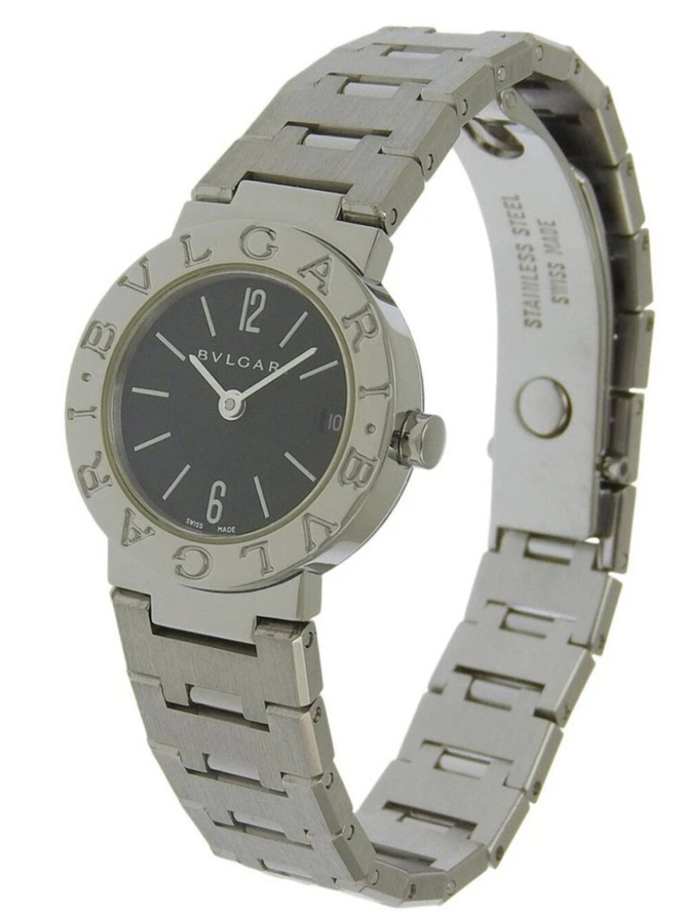 BVLGARI Bvlgari Bvlgari Watches BB23Stainless Steel blackDial Stainless St...